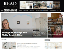 Tablet Screenshot of designandlivingmagazine.com